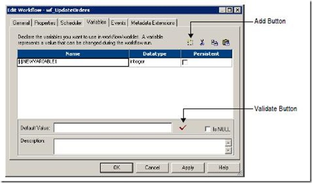 informatica workflow variable assignment
